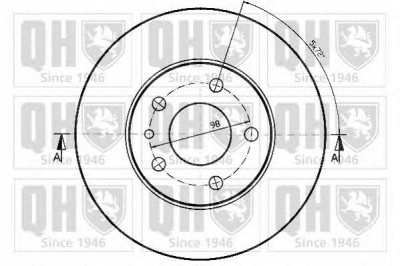 QUINTON HAZELL bdc4758 -  Тормозной диск